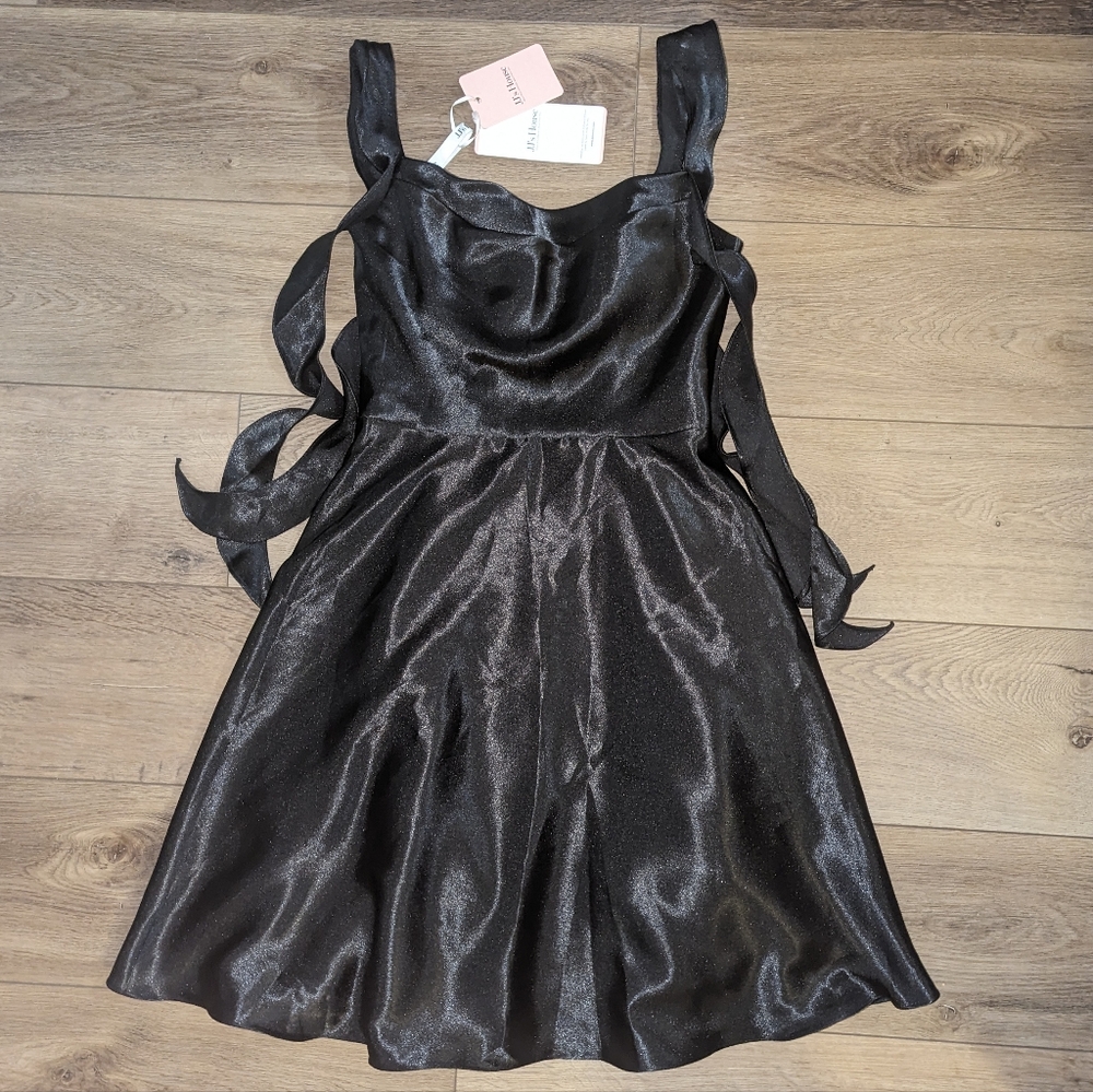 NWT JJ's House Black Sleek Flowy Dress